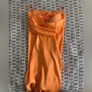 Orange maxi princess Polly dress